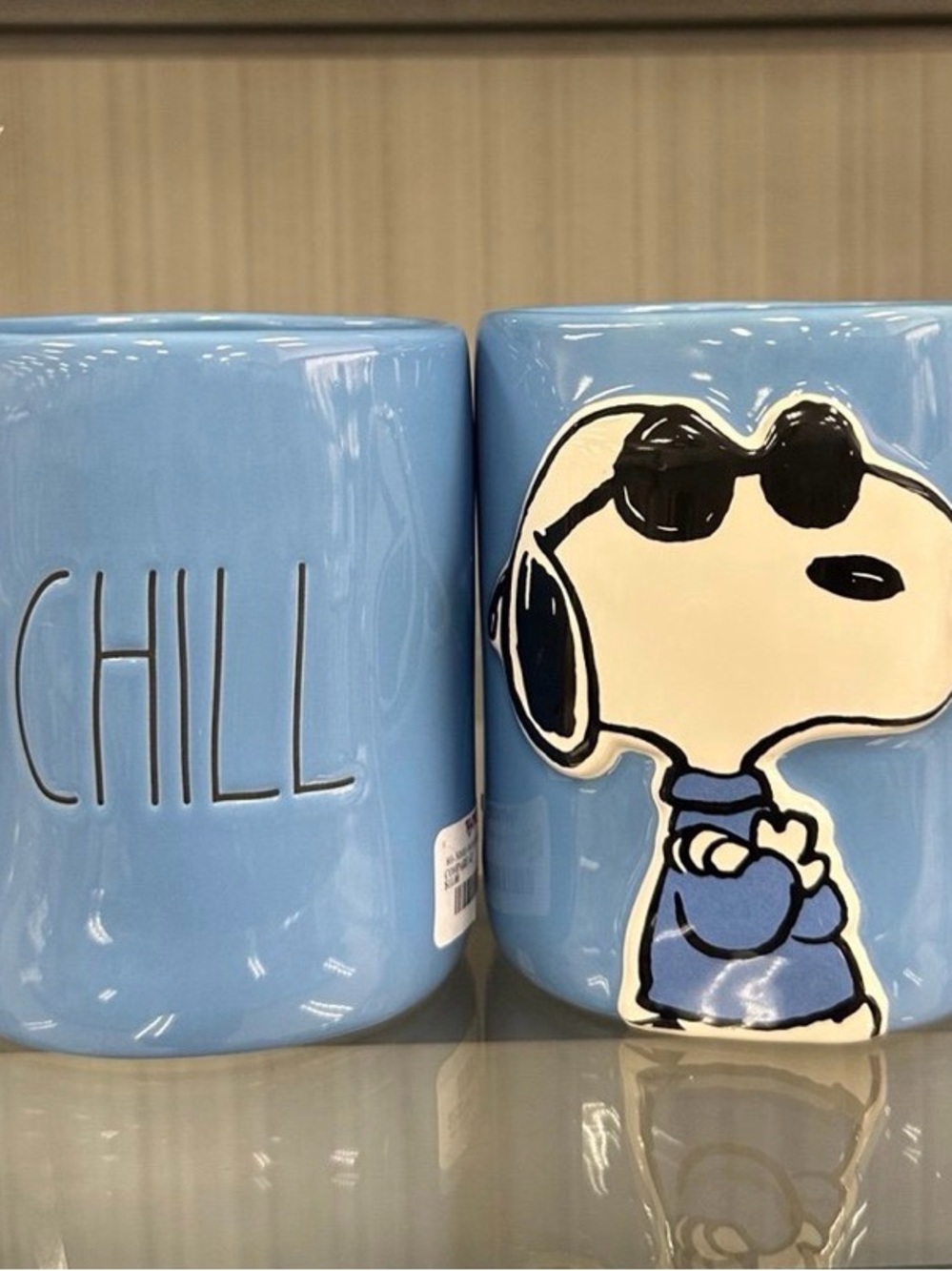Blue Snoopy Ceramic Mug - Chill